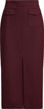Lauren Ralph Lauren Wool Blend Pencil Skirt
