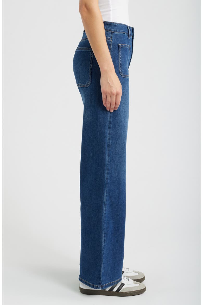 Patch Pocket Wide Leg Jeans, Alternate, color, HENDERSON