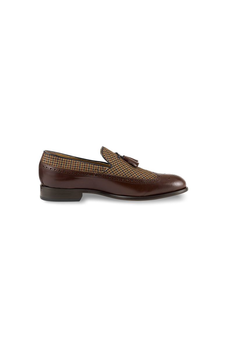 Paul Fredrick Evan Tassel Loafer, Alternate, color, Brown Multi