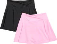 90 DEGREE BY REFLEX Kids' Crossover Two-Pack Skort Set