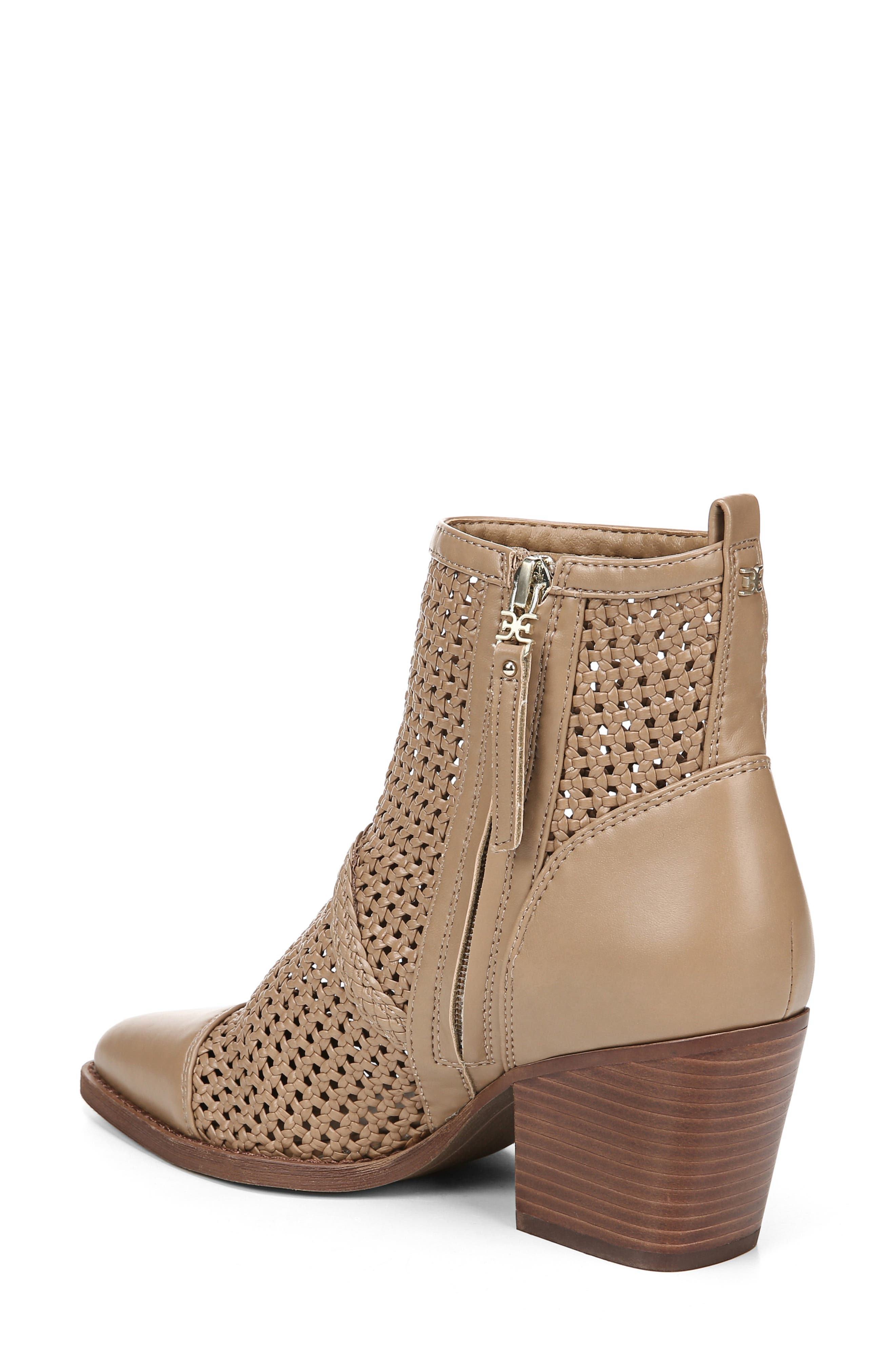 Sam Edelman Elita Woven Cap Toe Bootie, Alternate, color, 