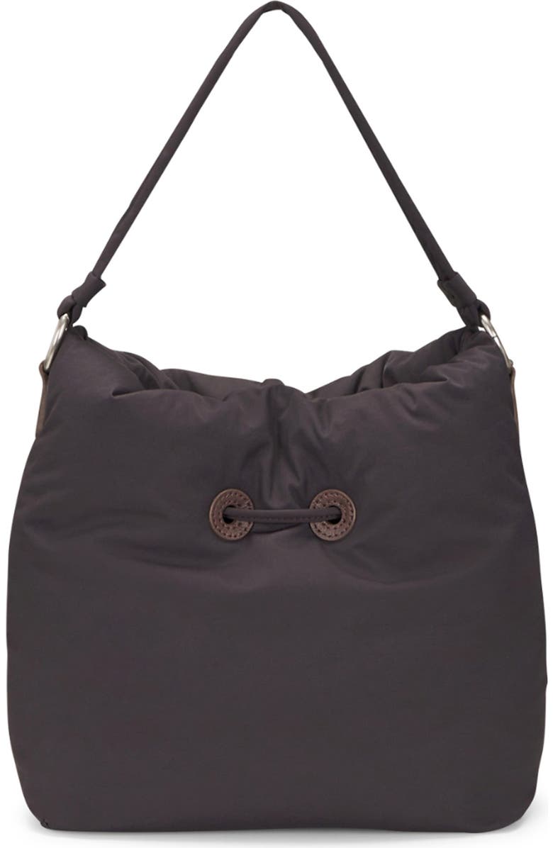 Oryany Small Pillow Nylon Bucket Bag, Alternate, color, Chocolate Brown