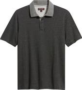 Johnston & Murphy Tonal Bird's Eye Polo