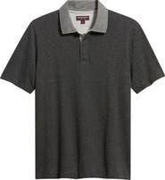 Johnston & Murphy Tonal Bird's Eye Polo