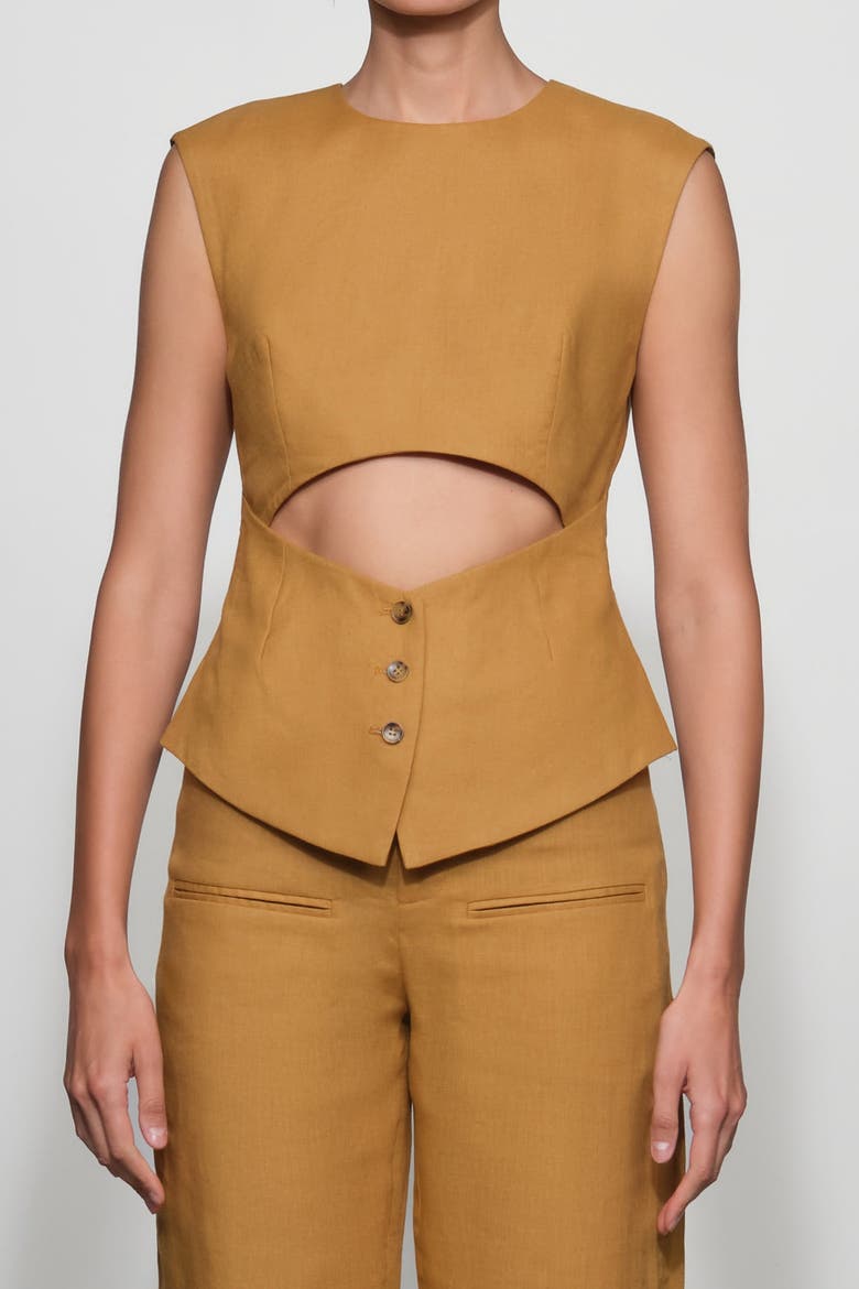 Foster Suiting Top, Alternate, color, Butterscotch
