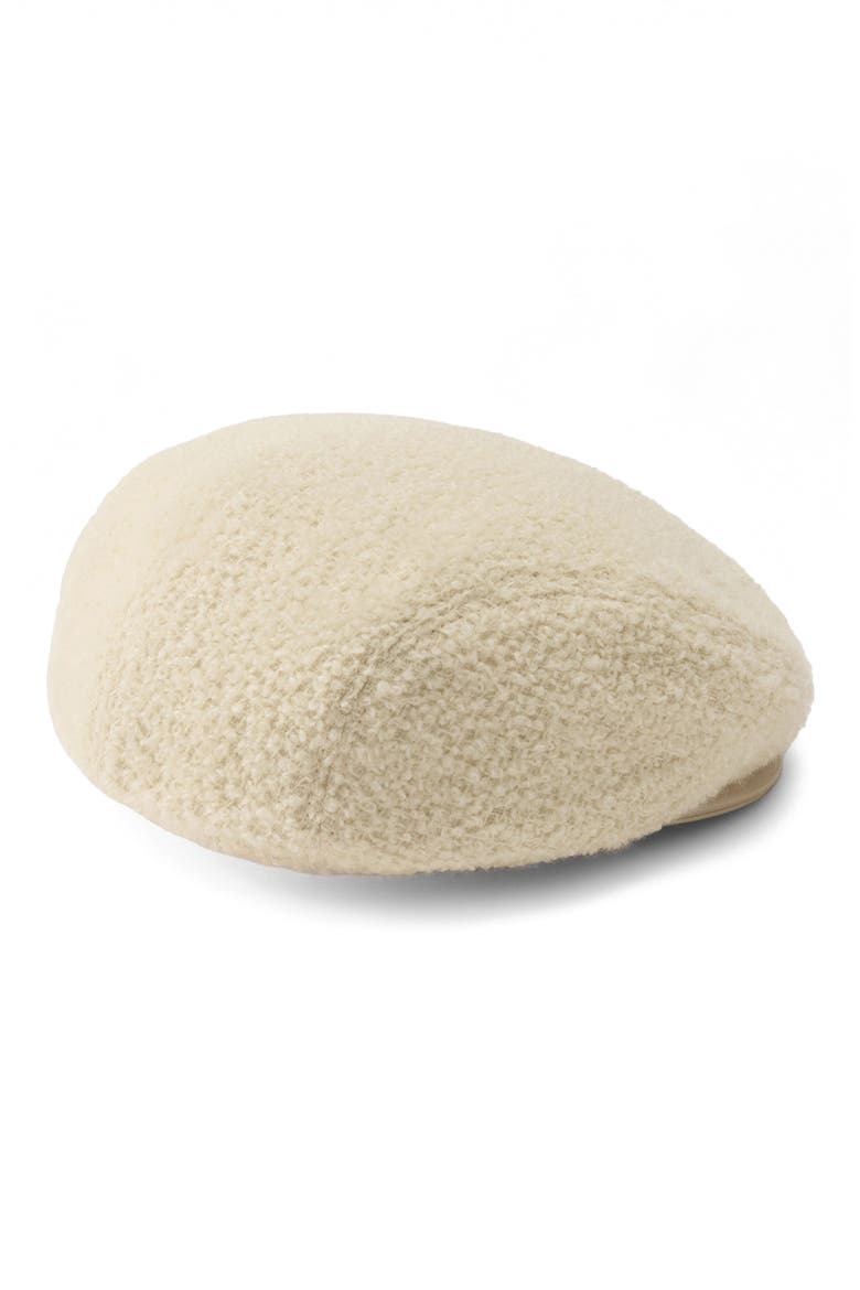 Clive Wool Flat Cap, Alternate, color, CREAM
