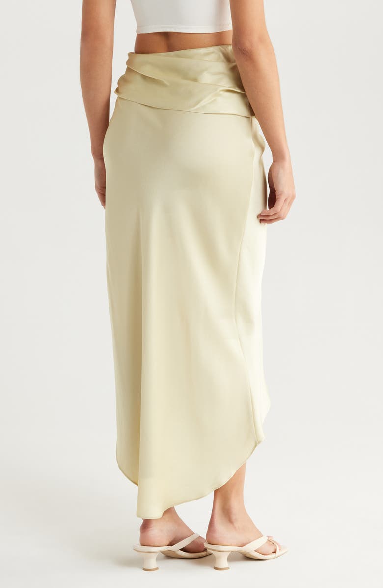 Simkhai Elisabetta Draped High-Low Skirt, Alternate, color,