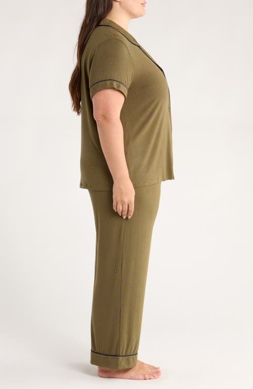Nordstrom Moonlight Eco Crop Pajamas In Green