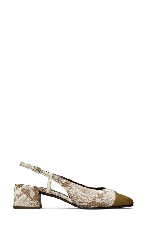 Tory Burch Cap Toe Slingback Pump