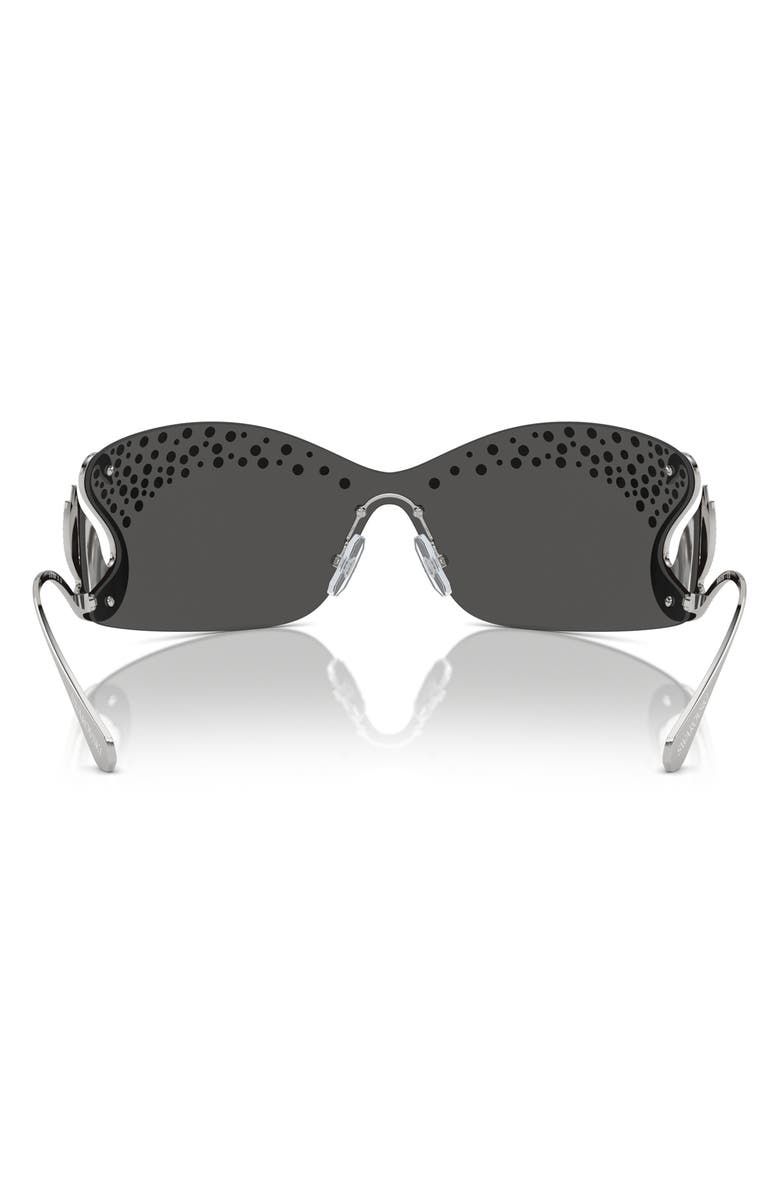 Swarovski 34mm Irregular Sunglasses, Alternate, color, Silver