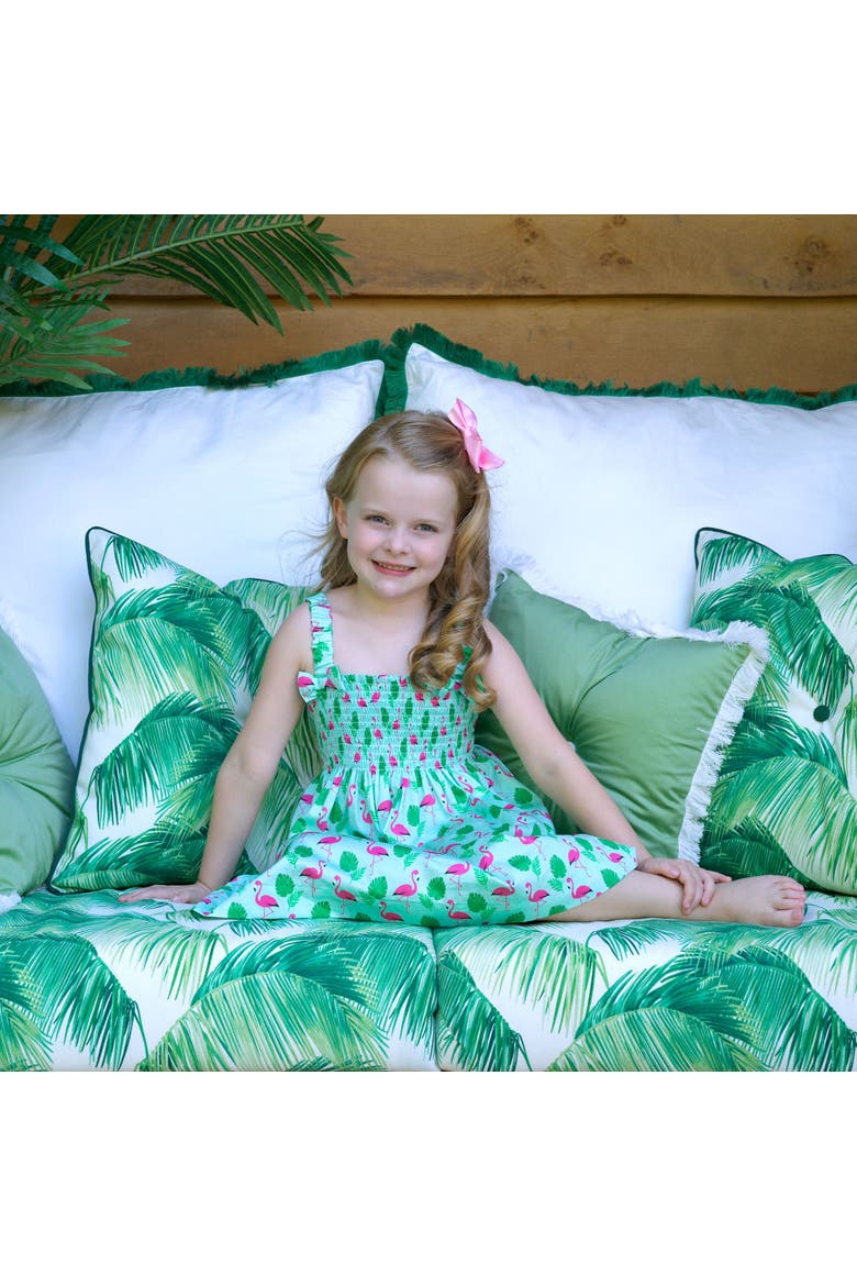 Flamingo Sundress, Alternate, color, Green