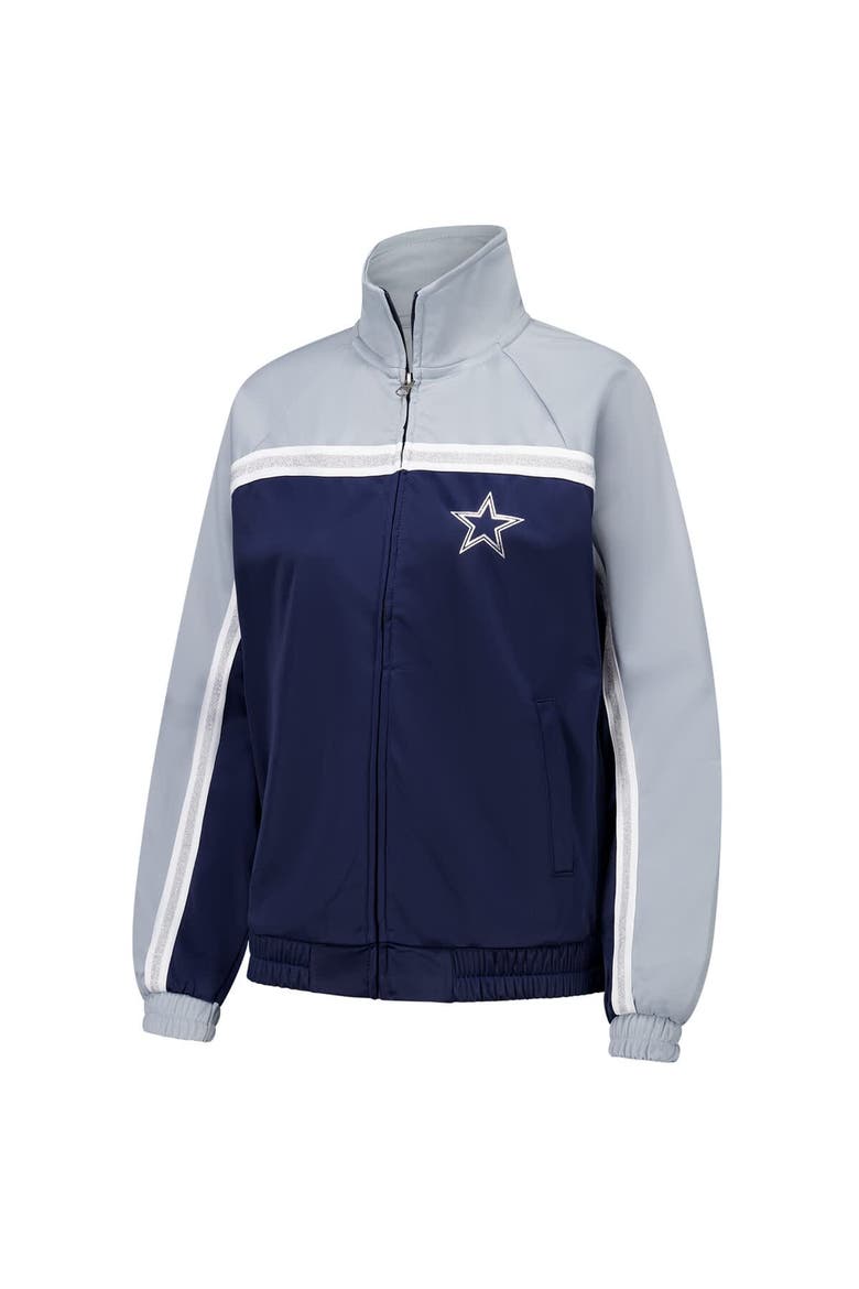 Women's G-III 4Her by Carl Banks Navy Dallas Cowboys Post Game Full-Zip Track Jacket, Alternate, color, Navy