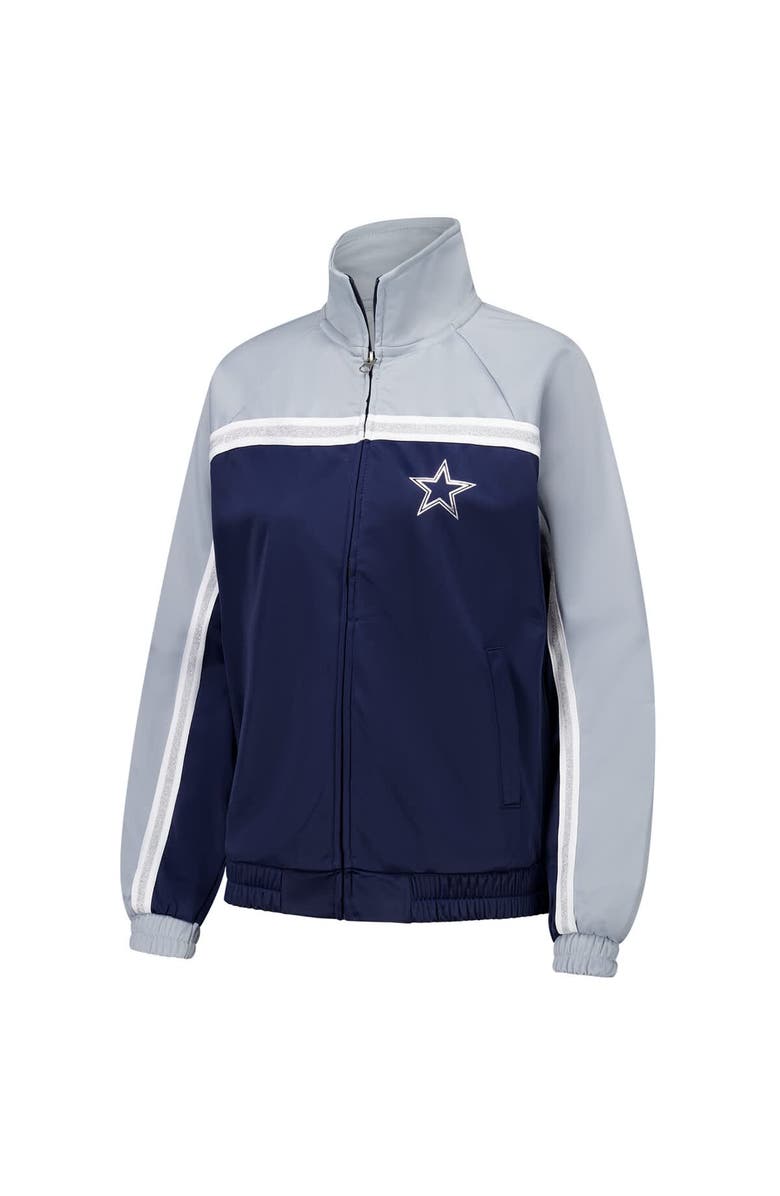 G-III 4HER BY CARL BANKS Women's G-III 4Her by Carl Banks Navy Dallas Cowboys Post Game Full-Zip Track Jacket, Alternate, color, Navy