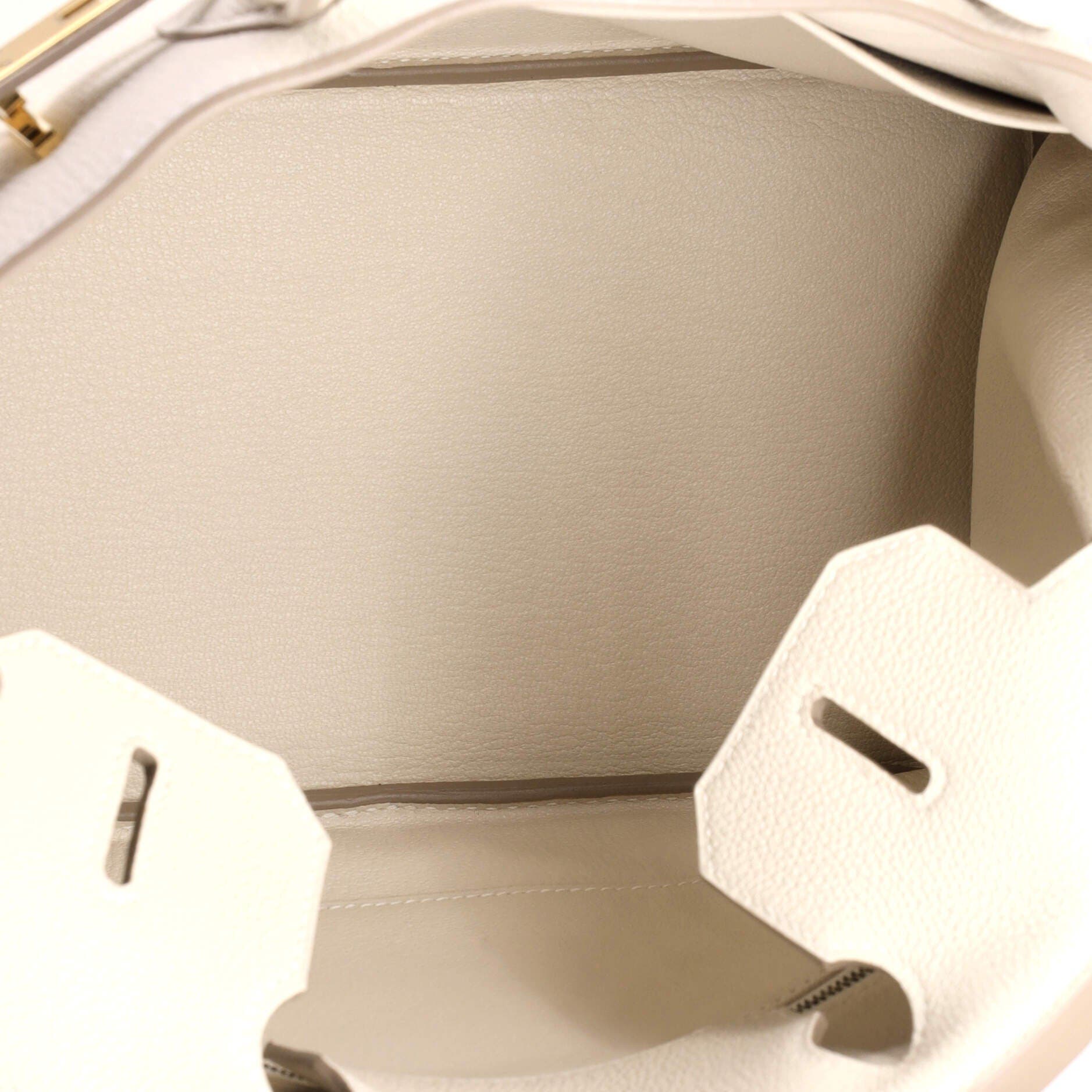 Pre-Owned Hermes Birkin Handbag Light Togo with Gold Hardware 30, Alternate, color, Craie