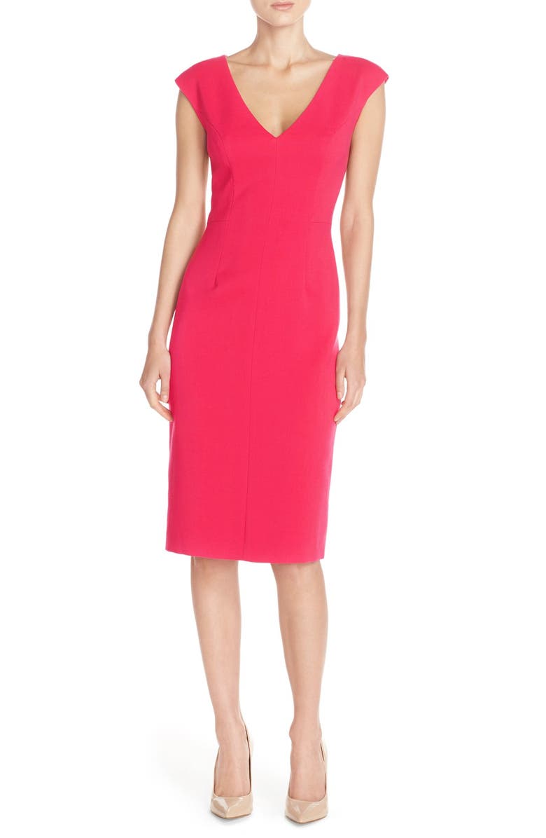 Eliza J Crepe Sheath Dress, Alternate, color, 