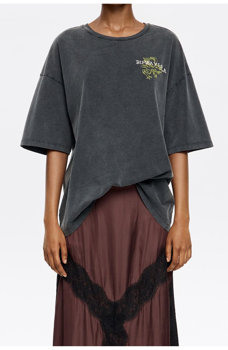 Bimba y Lola Oversize logo T-shirt, Main, color, 