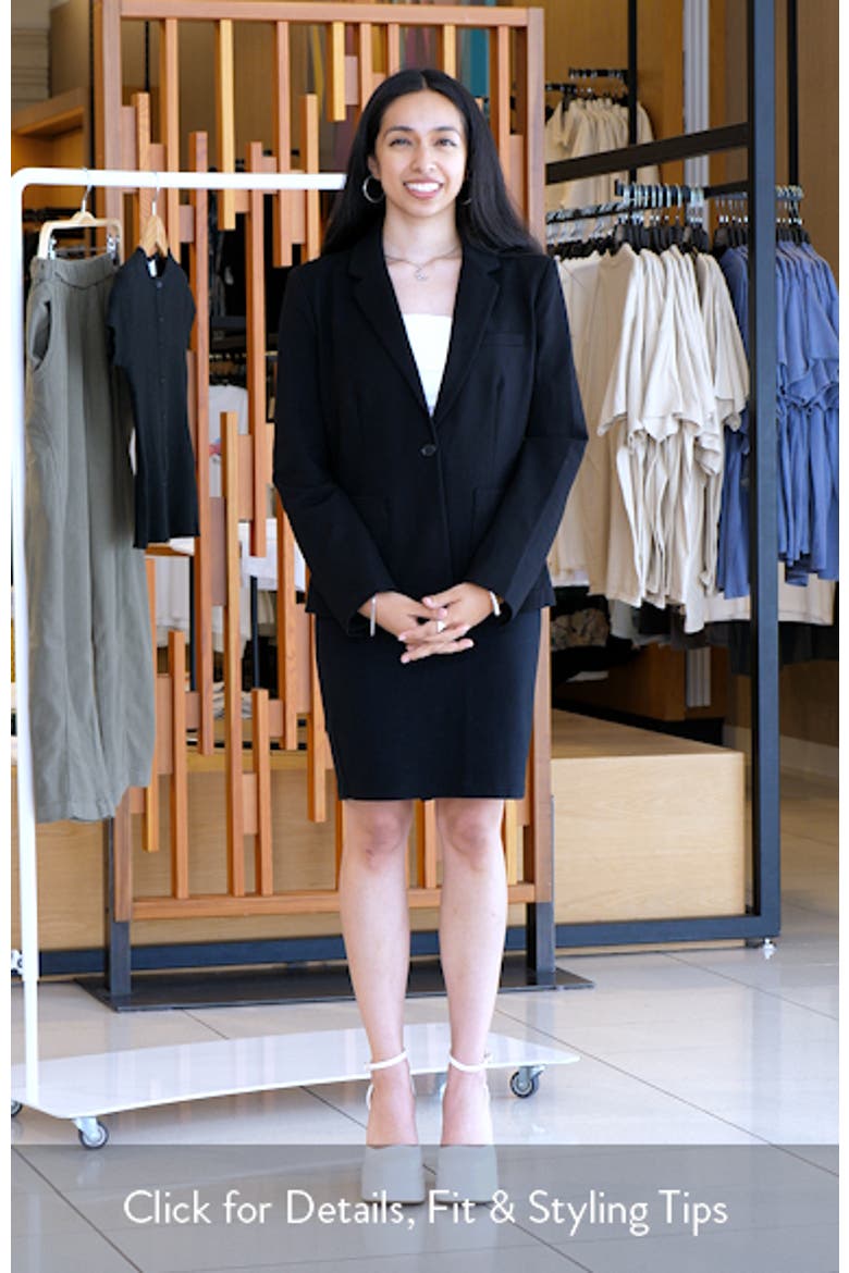 One-Button Ponte Knit Jacket video