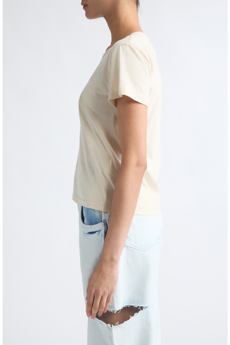 Bird Fitted T-Shirt, Alternate, color, CREAM