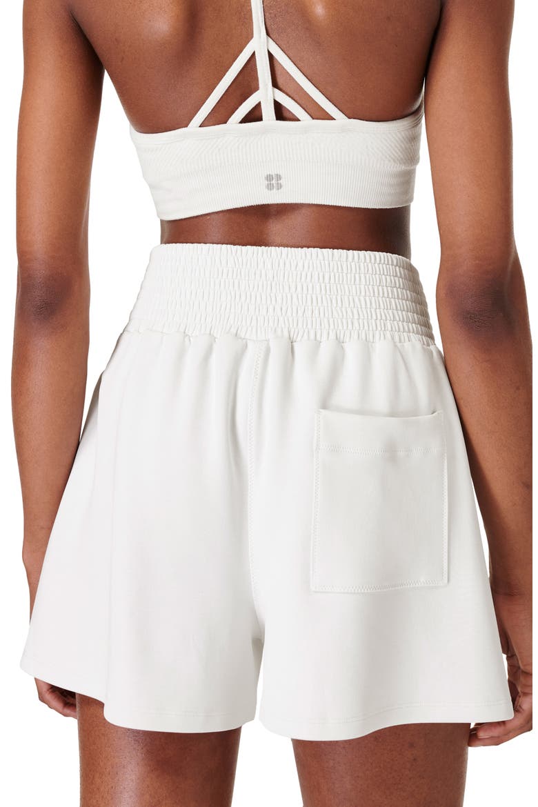 Sand Wash Cloud Weight Shorts, Alternate, color, LILY WHITE