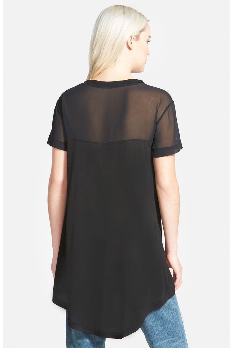 Drapey Tunic, Alternate, color, BLACK