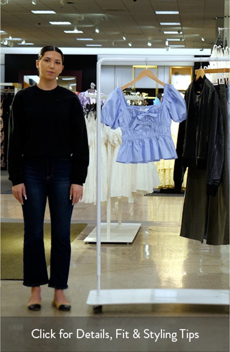 Smocked Peplum Shirt