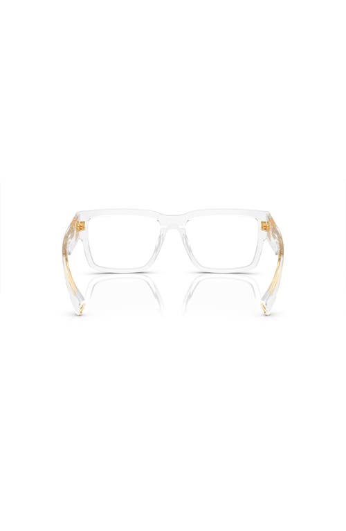 Miu Miu 54mm Rectangle Optical Glasses In Transparent