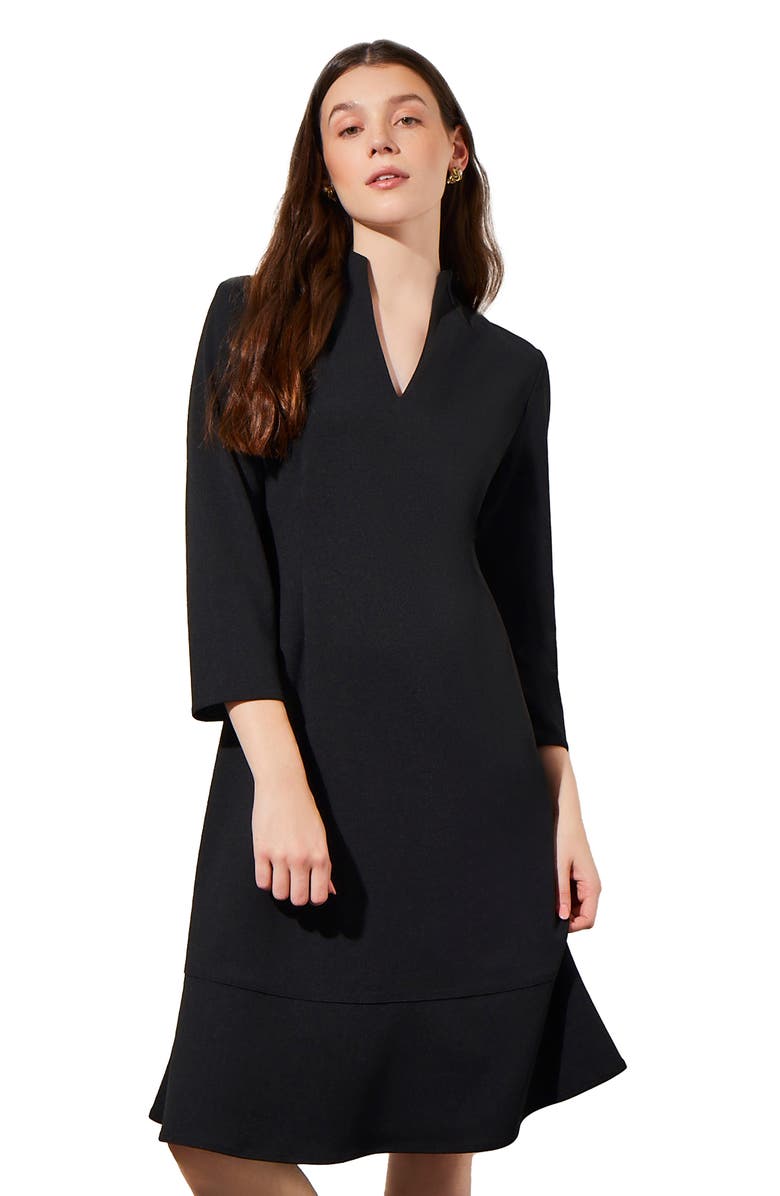 Ming Wang Deco Crepe Cocktail Dress, Alternate, color,