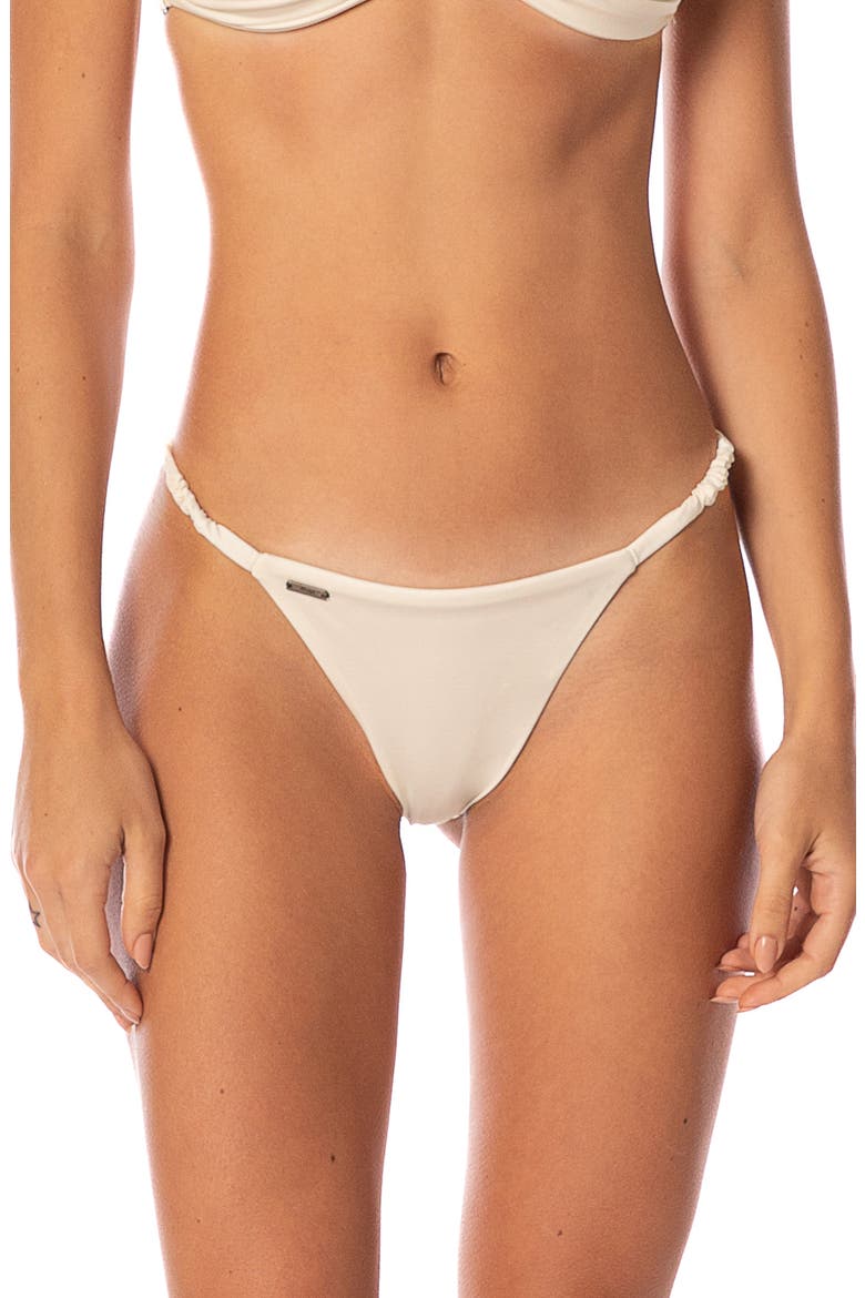 Cheeky Low Rise Bikini Bottoms, Main, color, WHITE