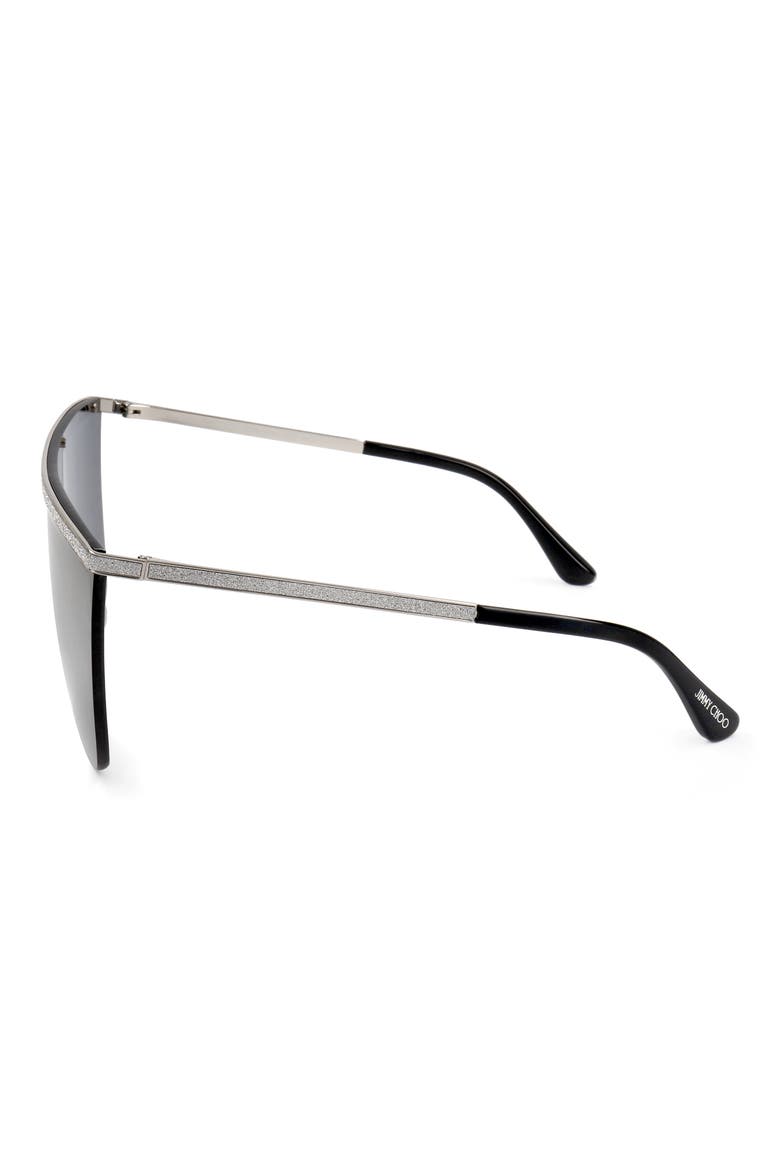 99mm Shield Sunglasses, Alternate, color, SILVER BLACK