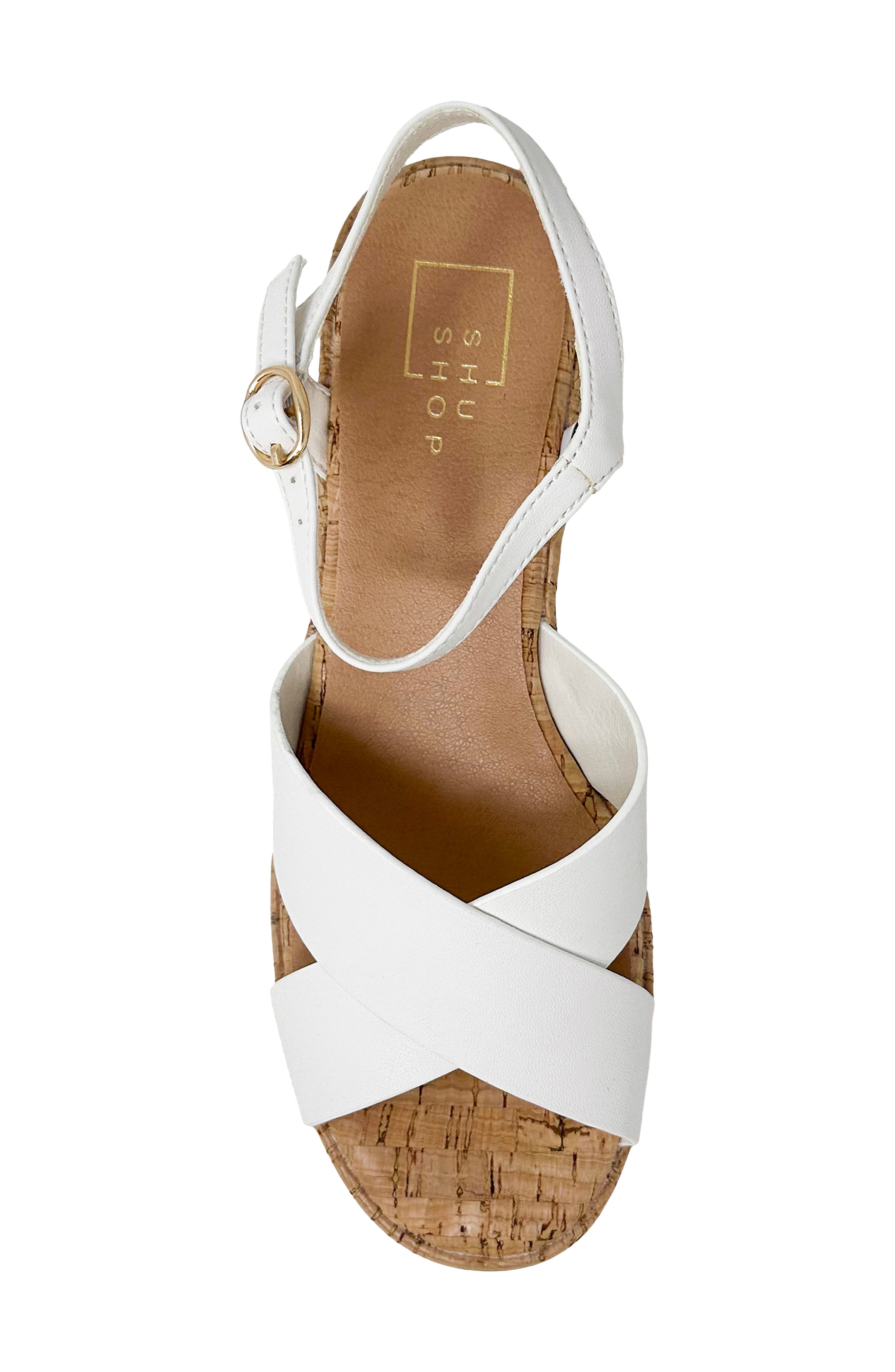 SHUSHOP Indiana Platform Sandal, Alternate, color, 