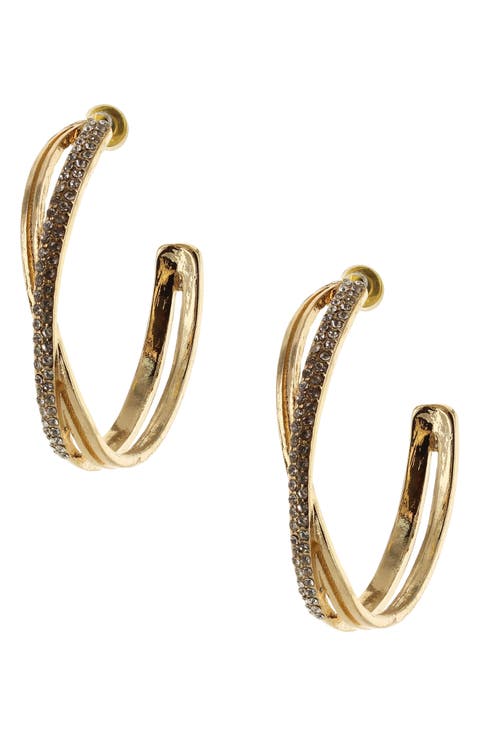 Karlie Twisted Hoop Earrings