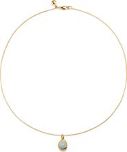Monica Vinader Birthstone Locket Pendant Necklace
