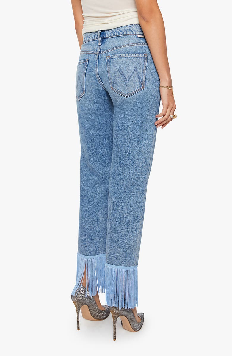 MOTHER The Relish Fringe Ankle Jeans, Alternate, color, Jerky