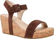 Pelle Moda Wiltz Ankle Strap Platform Wedge Sandal