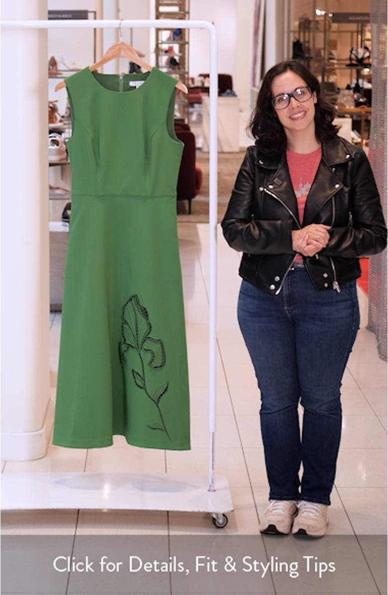 Blossom Embroidery Detail Cocktail Dress, sales video thumbnail