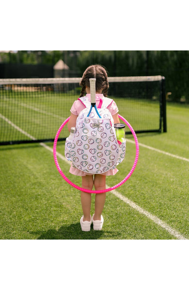 Ame & Lulu Little Love Tennis backpack, Alternate, color, Metallic Rainbow