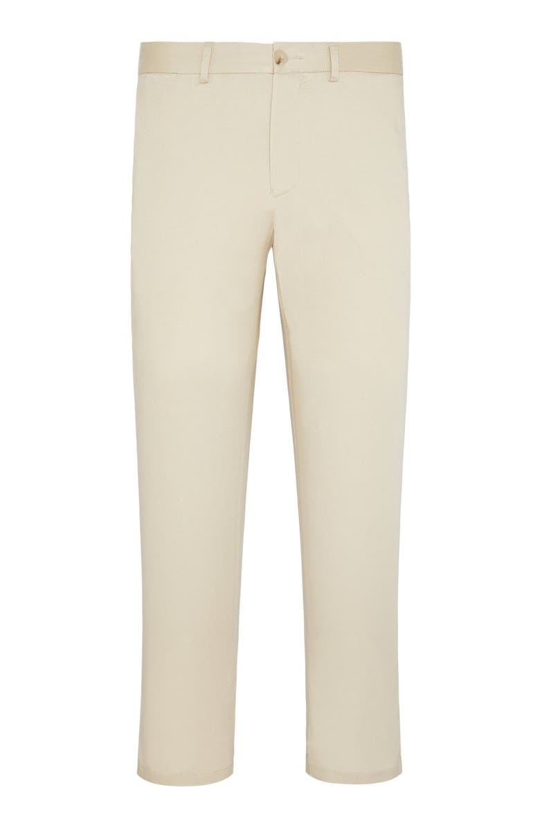 Onia Stretch Linen Trouser, Alternate, color, Stone