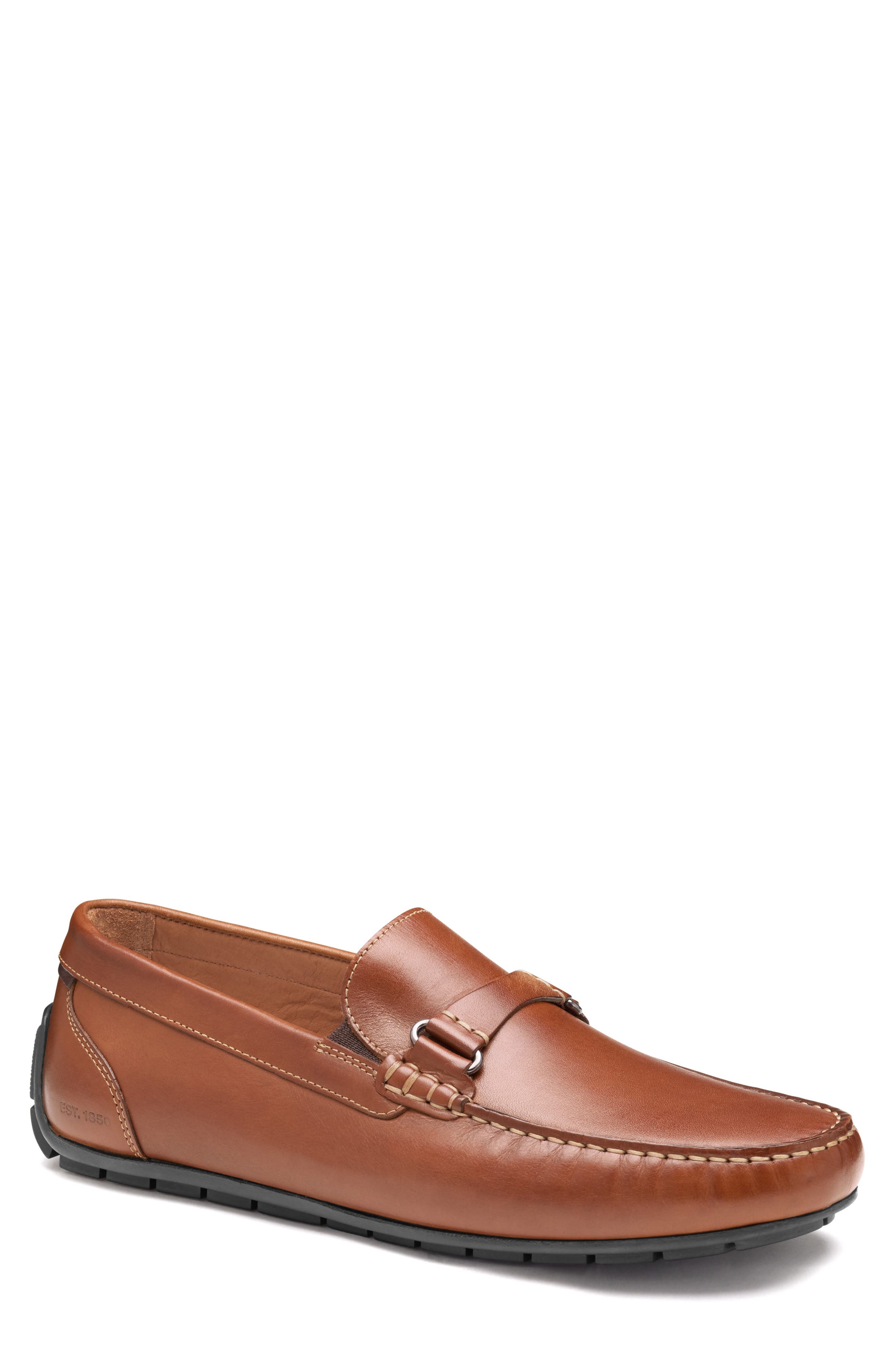 Johnston & Murphy Beck Leather Bit Loafer, Main, color, Tan Full Grain