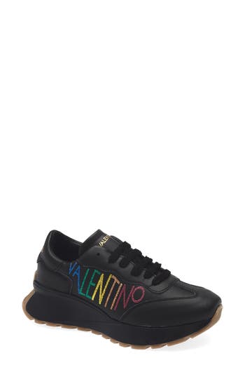 Valentino By Mario Valentino Reginal Sneaker In Black