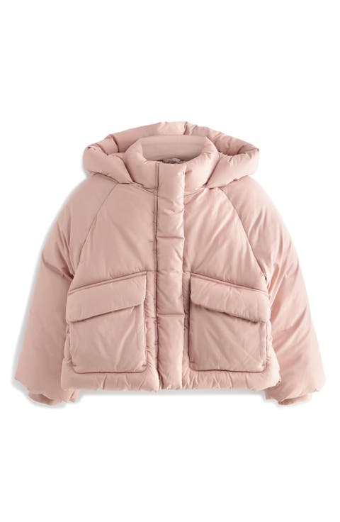 Kids' Utility Quilted Crop Puffer Jacket (Little Kid)