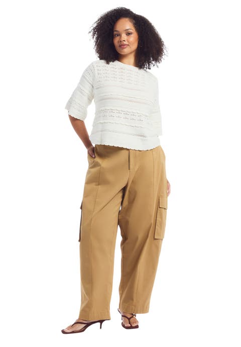 Ruffle Sleeve Sweater (plus)