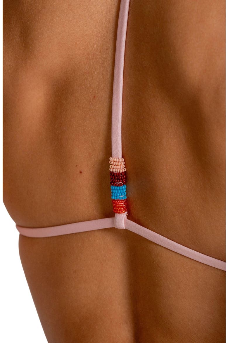 Triangle Bikini Top, Alternate, color, PINK MULTI