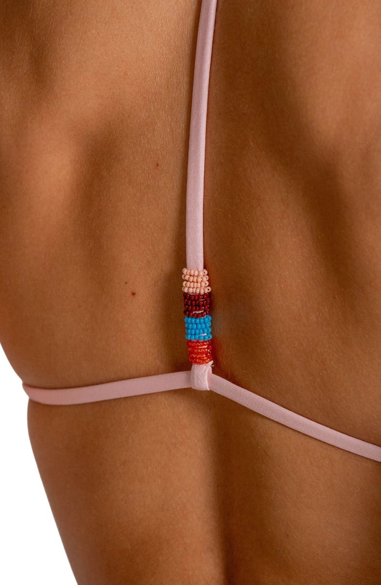 Cosita Linda Triangle Bikini Top, Alternate, color, Pink Multi