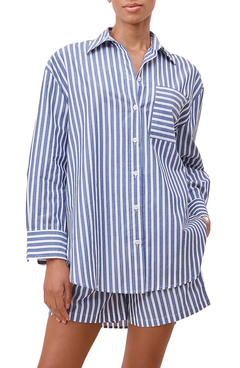 Papinelle Stripe Cotton Pajamas, Main, color,