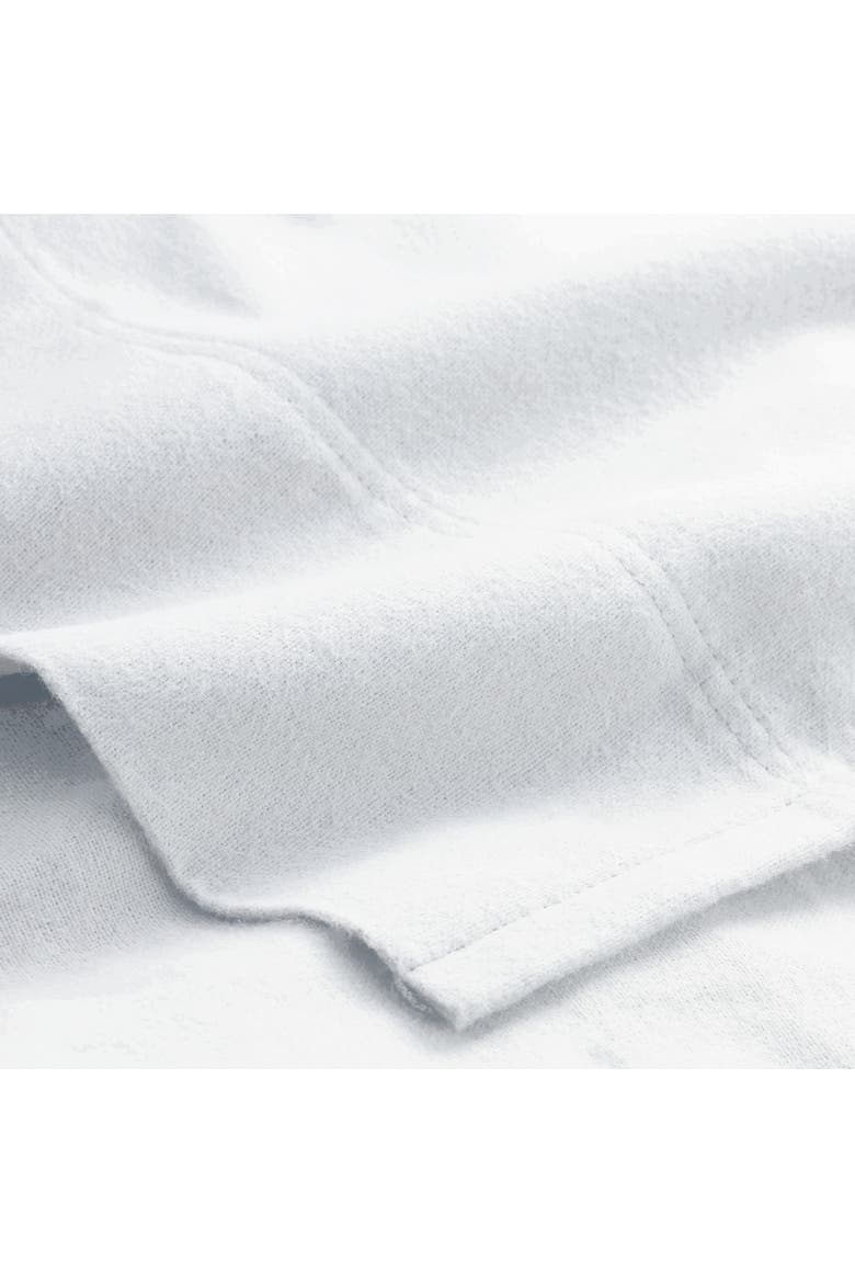 100% Organic Cotton Flannel Sheet Set, Alternate, color, White