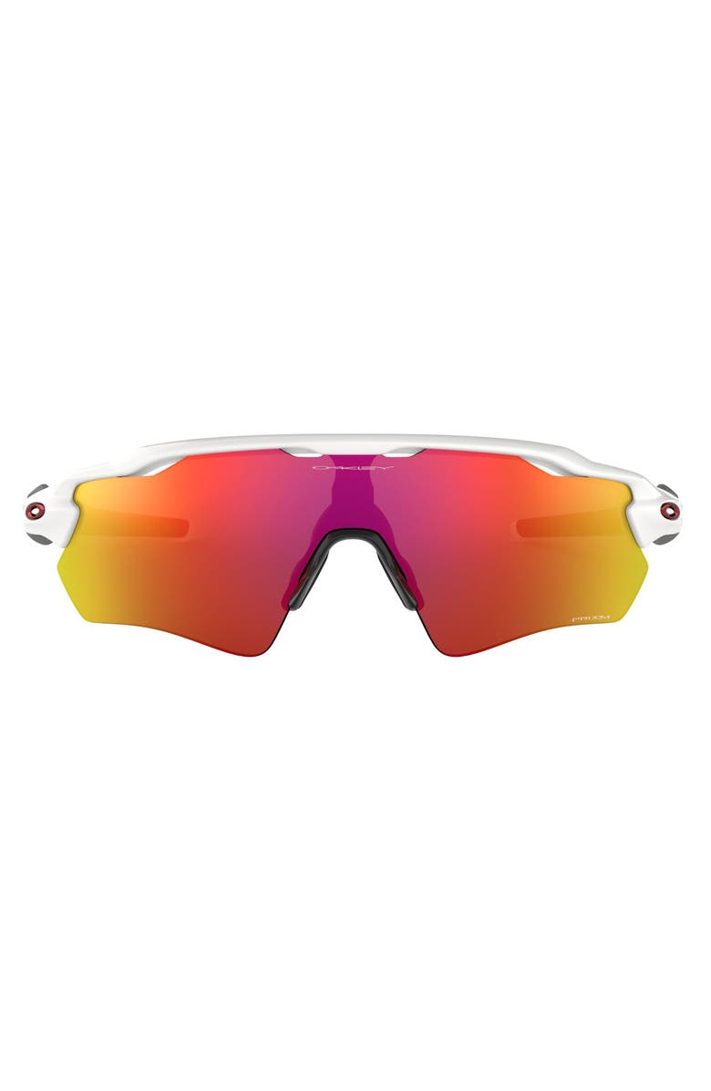 Oakley Radar<sup>®</sup> EV Path<sup>®</sup> 138mm Prizm<sup>™</sup> Wrap Sunglasses, Main, color, White