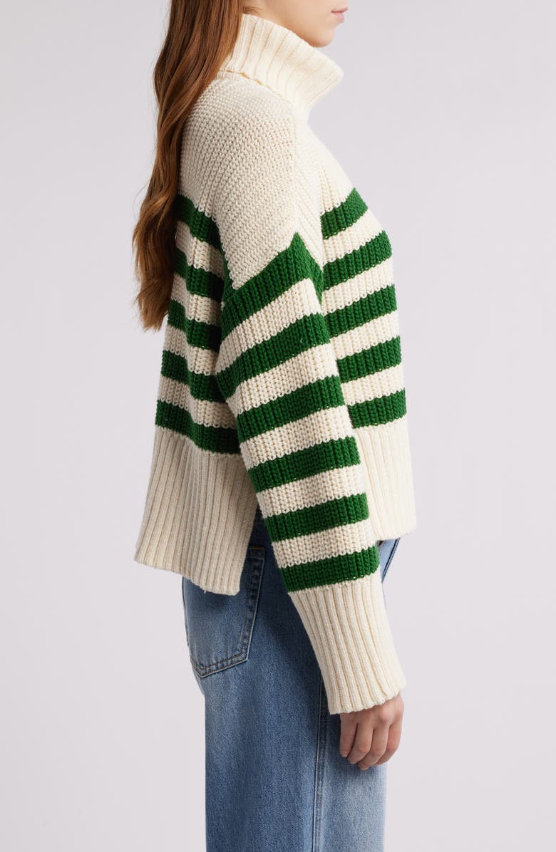Madewell Wide Rib Turtleneck Sweater, Alternate, color,