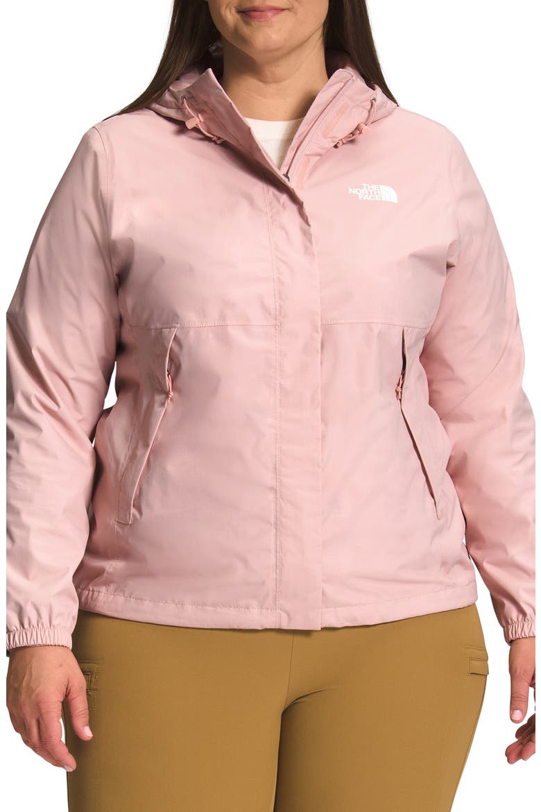 Antora Water Repellent Jacket, Main, color, PINK MOSS