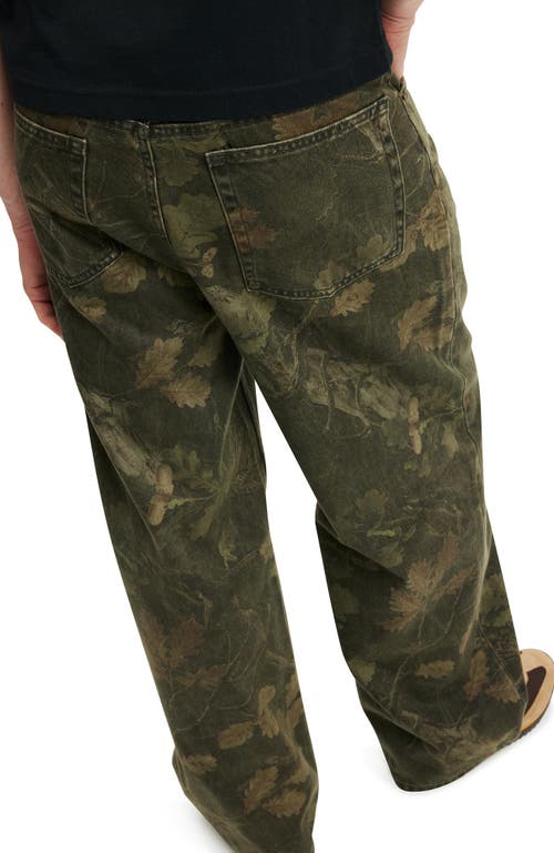 Cotton On Super Baggy Jean In Dark Tree Camo