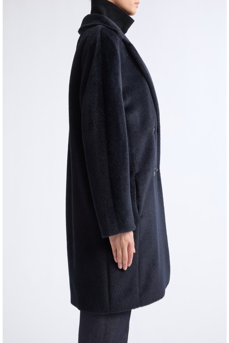Roseto Alpaca & Wool Coat, Alternate, color, MIDNIGHT BLUE
